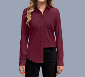 European And American Loose Fashion Temperament Pure Color Shirt My Store