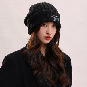 Knitted Hat Winter Warm Pile Heap Cap Men My Store