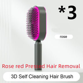 Self Cleaning Hair Brush For Women One-key Cleaning Hair Loss Airbag Massage Scalp Comb Anti-Static Hairbrush My Store