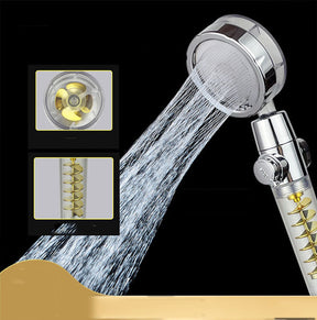 Internet Celebrity Small Waist Supercharged Shower Head Twin-turbo Pressurized Propeller Multifunctional Fan Shower Shower Head My Store