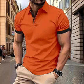 Men's Short Sleeve Business Shirt Summer Casual Polo Shirts My Store