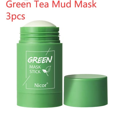 Cleansing Green Tea Mask Clay Stick Oil Control Anti-Acne Whitening Seaweed Mask Skin Care My Store