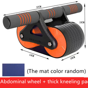 Double Wheel Abdominal Exerciser Women Men Automatic Rebound Ab Wheel Roller Waist Trainer Gym Sports Home Exercise Devices My Store