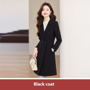 Black Suit Trench Coat Coat For Women Autumn My Store