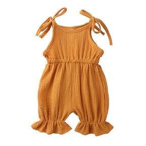 New Arrivals Newborn Toddler Baby Girls Sleeveless Solid Romper Jumpsuit Outfit My Store