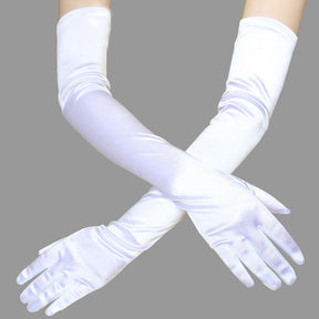 Women's Long Dress Satin Gloves My Store