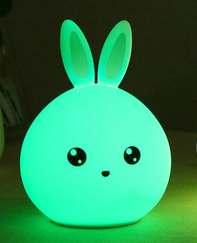 Cute Night Light Animal Rabbit Night lamps Touch Sensor Silicone LED Colorful Lights My Store