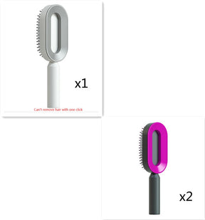 Self Cleaning Hair Brush For Women One-key Cleaning Hair Loss Airbag Massage Scalp Comb Anti-Static Hairbrush My Store