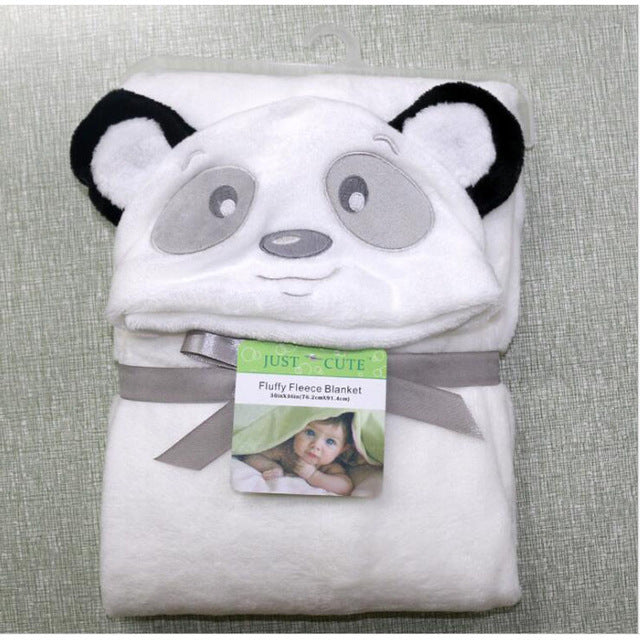 Baby fleece bath towel hooded towels bathrobe My Store