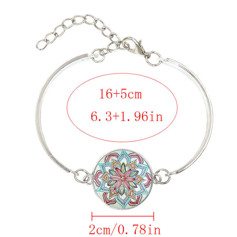 Mandala Flower Time Gemstone Necklace My Store