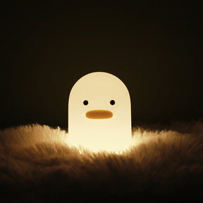 Nordic Cute Lovely Cartoon Dull Duck Led Night Light Silicone USB Charging NightLight Holiday Gifts Kids Room Bedside Bedroom My Store