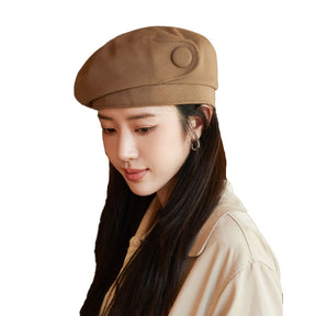 High-grade Buttons Make Your Face Look Smaller In Autumn And Winter Beret My Store