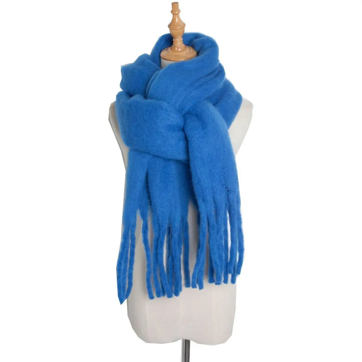 Mohair Twist Braid Plush Scarf For Women Winter Thickened My Store