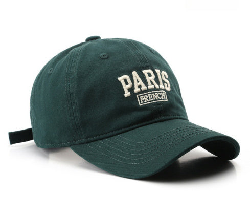 Personalized Washed Letters Embroidered Peaked Cap Outdoor Travel My Store