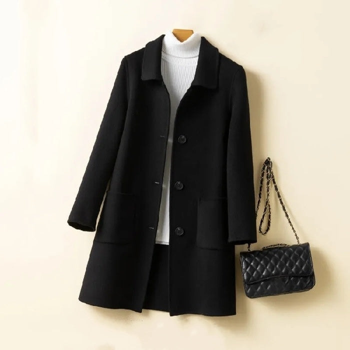 Korean Style Double-sided Cashmere Woolen Coat My Store