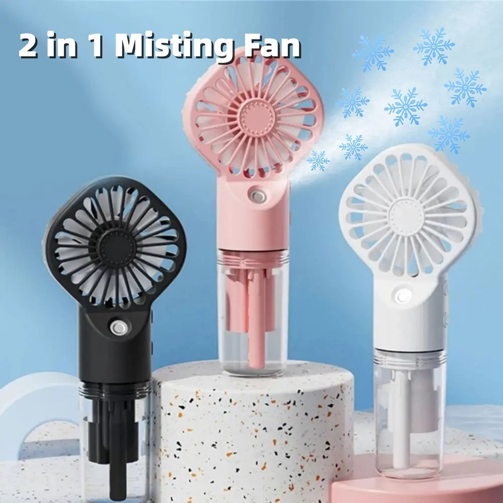 Strong Power Spray Humidification Small Mist Fan Humidification Usb Charging Portable Fan Icy And Refreshing Fan Water Supplement My Store