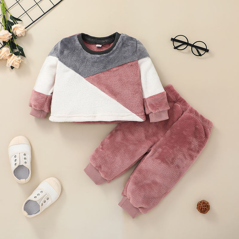 Baby Casual Baby Sweater Suit Clothing Pullover Two-piece Suit My Store