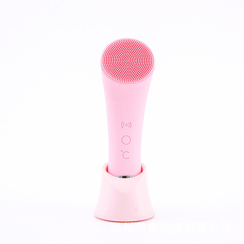 Silicone Face Cleansing Brush Facial Cleansing Brush Electric Facial Brush Vibration Heating My Store