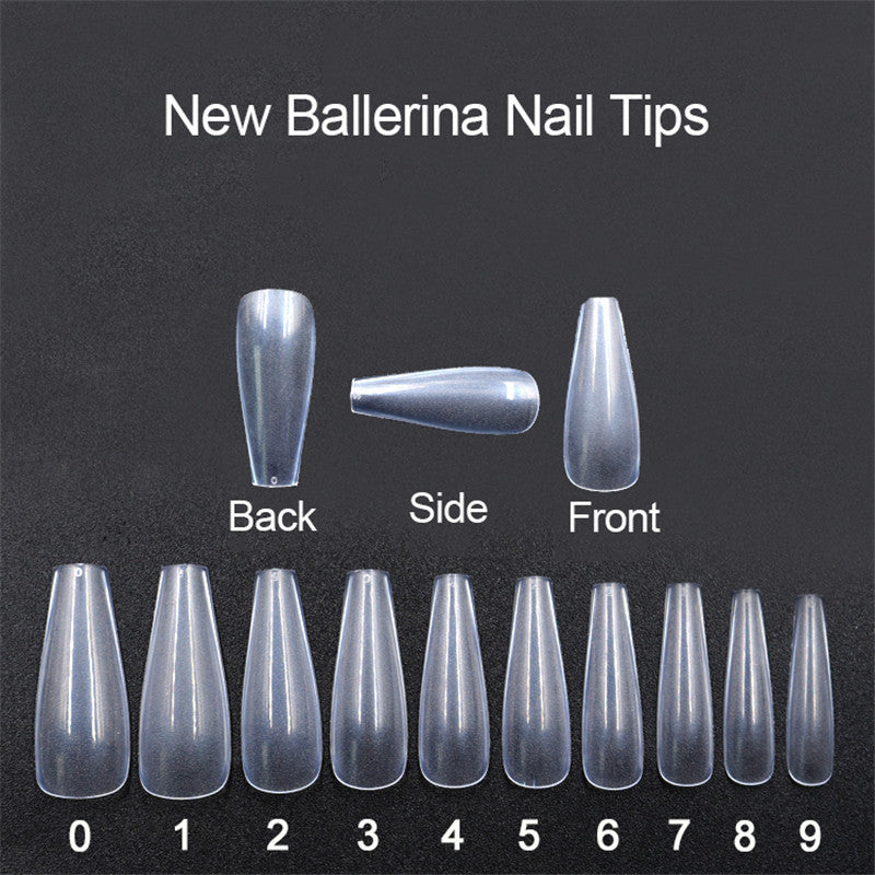 500 tablets of transparent natural color ballet fake nails My Store