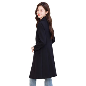 Black Suit Trench Coat Coat For Women Autumn My Store