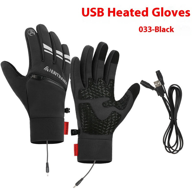 USB Electric Heating Heating Gloves Winter Outdoors Sports Skiing Warm Waterproof Non-slip My Store