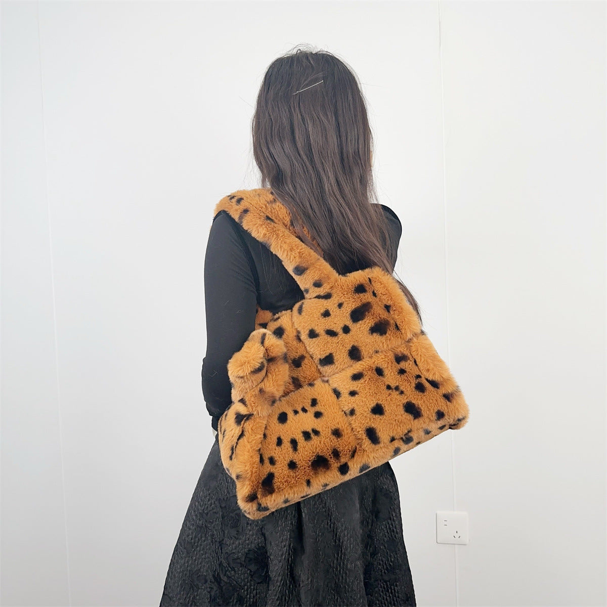 Leopard Print Tote Shoulder Messenger Bag Large Capacity My Store