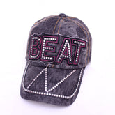 Korean Style Hat Fashion Hat New Women's Hat Baseball Cap Rhinestone Denim Wholesale My Store