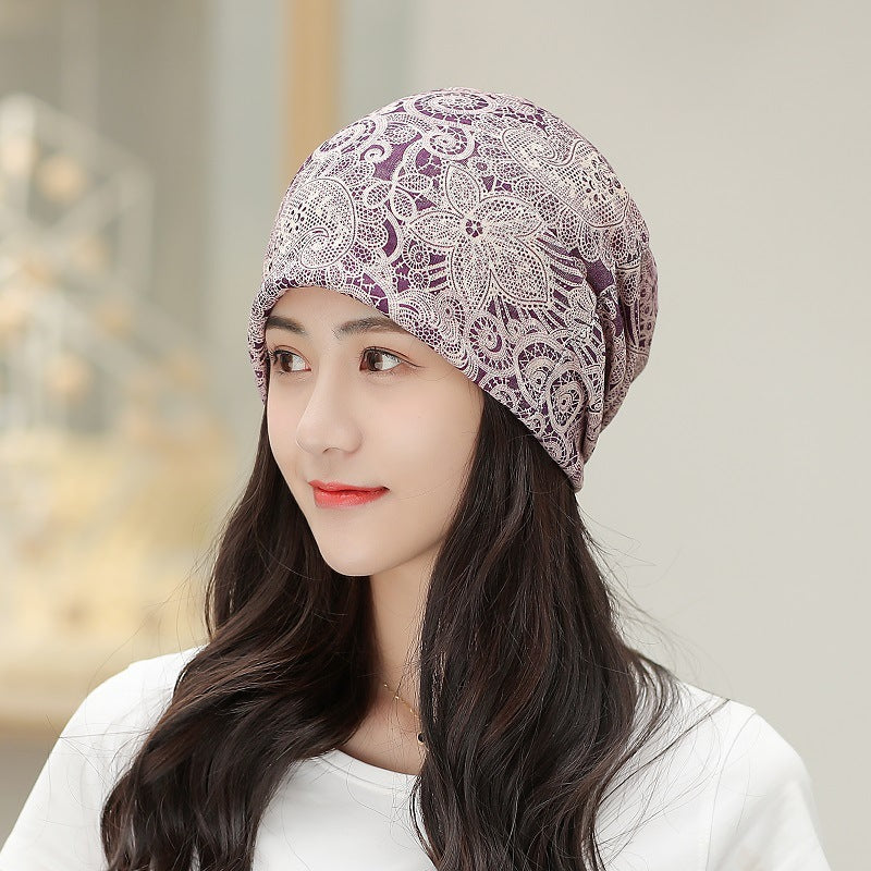 Baotou Silk Scarf Thin Air Conditioning Hat After Chemotherapy My Store