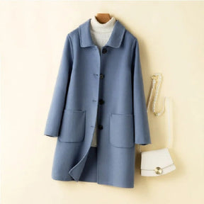 Korean Style Double-sided Cashmere Woolen Coat My Store