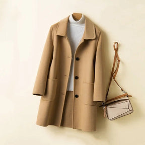 Korean Style Double-sided Cashmere Woolen Coat My Store