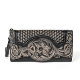 Chinese Style Embossed Wallet Top Layer Long Cowhide Fashion My Store