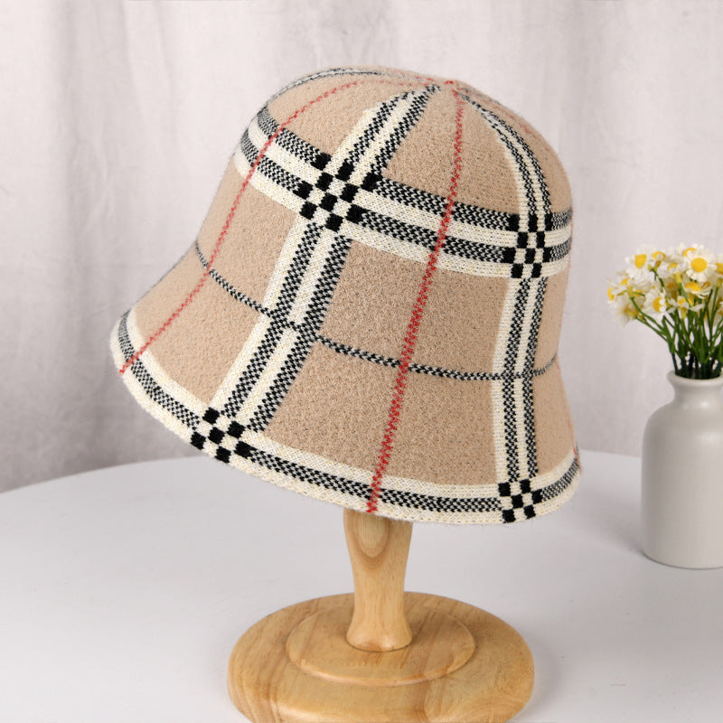 Plaid Stripes Bucket Hat Make Your Face Look Smaller My Store