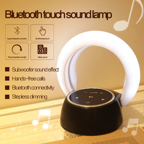 Creative Bluetooth Subwoofer Stereo Speaker LED Desk Lamp Stepless Dimming Folding Touch Atmosphere Night Light My Store