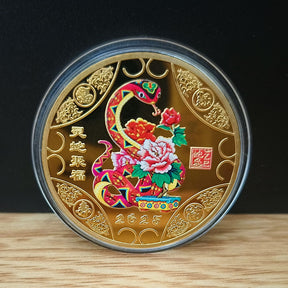 Snake Year Commemorative Medal Color Gold Plated Silver Plated My Store