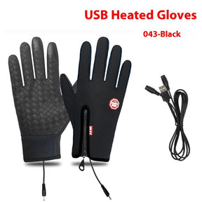 USB Electric Heating Heating Gloves Winter Outdoors Sports Skiing Warm Waterproof Non-slip My Store