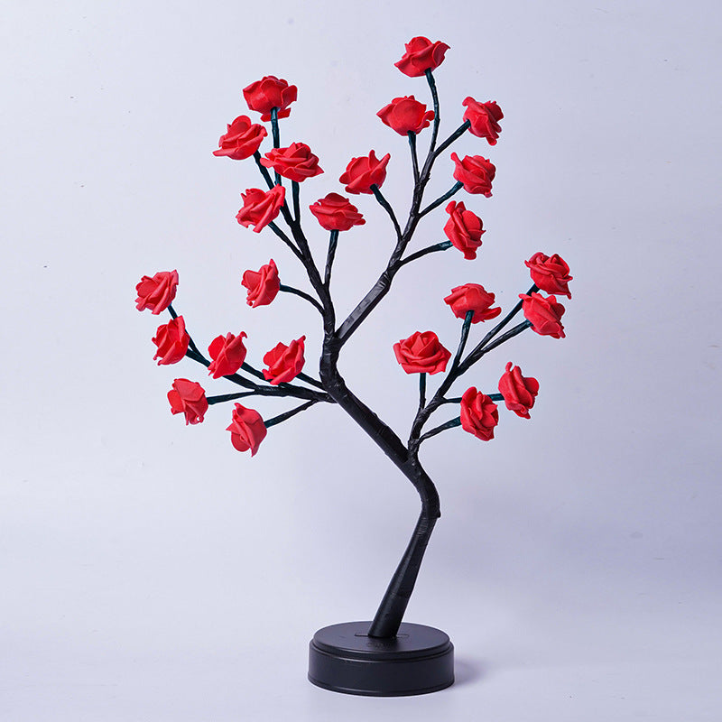 Table Lamp Flower Tree Rose Lamps Fairy Desk Night Lights USB Operated Gifts For Wedding Valentine Christmas Decoration My Store