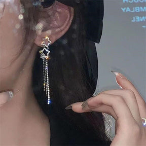 XINGX Water Drop Tassel Earrings Earrings Simple My Store