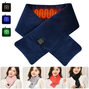 USB Women Men Heating Scarf Temperature Scarf 3 Gears Adjustable USB Charging Heat Control Neck Warmer For Cycling Camping USB Heated Scarf - Temperature Adjustable Heating Scarf My Store