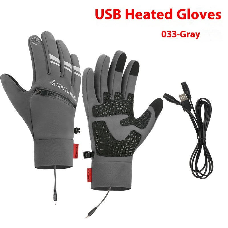 USB Electric Heating Heating Gloves Winter Outdoors Sports Skiing Warm Waterproof Non-slip My Store