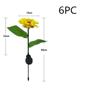 LED Solar Sunflower Lamps Solar Light Decorative Lights My Store