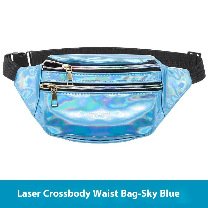 Outdoor Men's And Women's Waist Pack Sports Fitness 7 Color Laser My Store