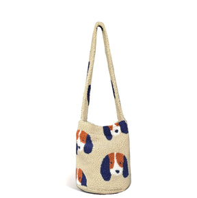 Autumn And Winter New Leopard Print Letters Printed Bucket Bag Large Capacity My Store