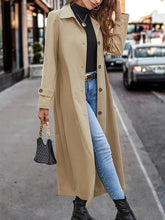 Fashion Casual Gentle Button Long Trench Coat For Women My Store