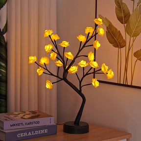 Table Lamp Flower Tree Rose Lamps Fairy Desk Night Lights USB Operated Gifts For Wedding Valentine Christmas Decoration My Store