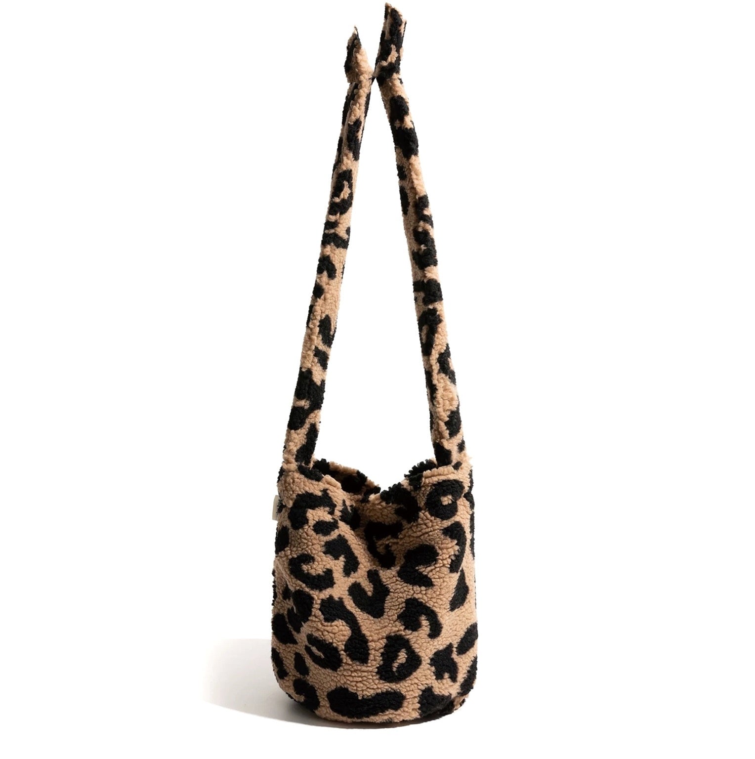 Autumn And Winter New Leopard Print Letters Printed Bucket Bag Large Capacity My Store