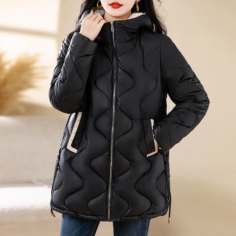 Winter Disposable Cotton-padded Coat For Women Padded Down Jacket Korean Style Mid-length Warm Jacket For Women My Store