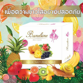 Thai Bumebime Handmade Soap White Natural Soap Whitening Bath and Body Engineering Fruit Essential Oil Soap My Store