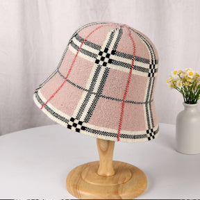 Plaid Stripes Bucket Hat Make Your Face Look Smaller My Store