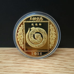 Snake Year Commemorative Medal Color Gold Plated Silver Plated My Store