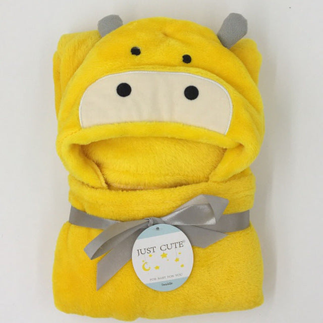 Baby fleece bath towel hooded towels bathrobe My Store